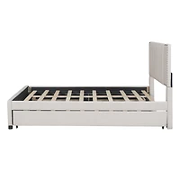 Streamdale Queen Platform Bed with 2 Drawers and Trundle