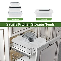 32 Pcs (16Pack) Bpa-free Food Storage Containers Set with Lids