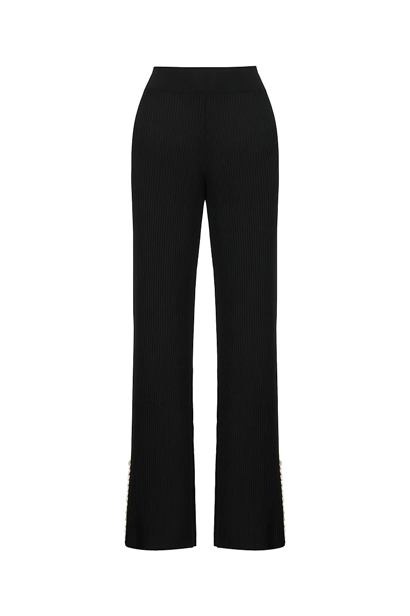Nocturne Women's Mother of Pearl Beaded Knit Pants