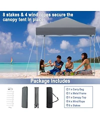 Outdoor Pop-Up Canopy Tent with Upf 50+ Sun Protection for Patio or Events