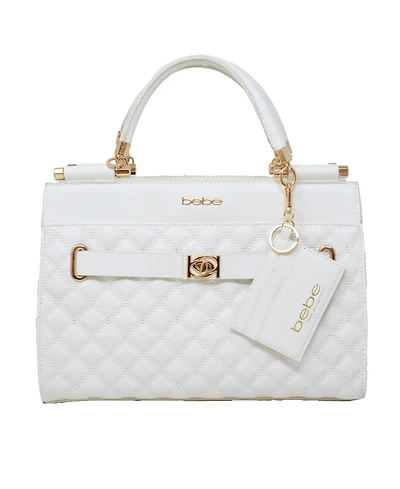 Bebe Alex Quilted Mini Satchel Bag