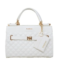 Bebe Alex Quilted Mini Satchel Bag