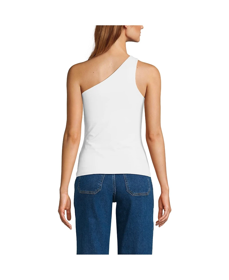 Lands' End Women's Slender One Shoulder Top