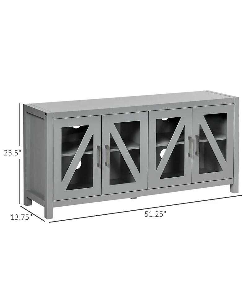Homcom Tv Sd for Tv's Up to 58", Adjustable Shelves,