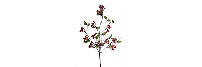 Slickblue Artificial Boxwood Berry Twig Sprays (Set of 12)-Realistic Foliage and Berries for Crafting and Floral Arrangements