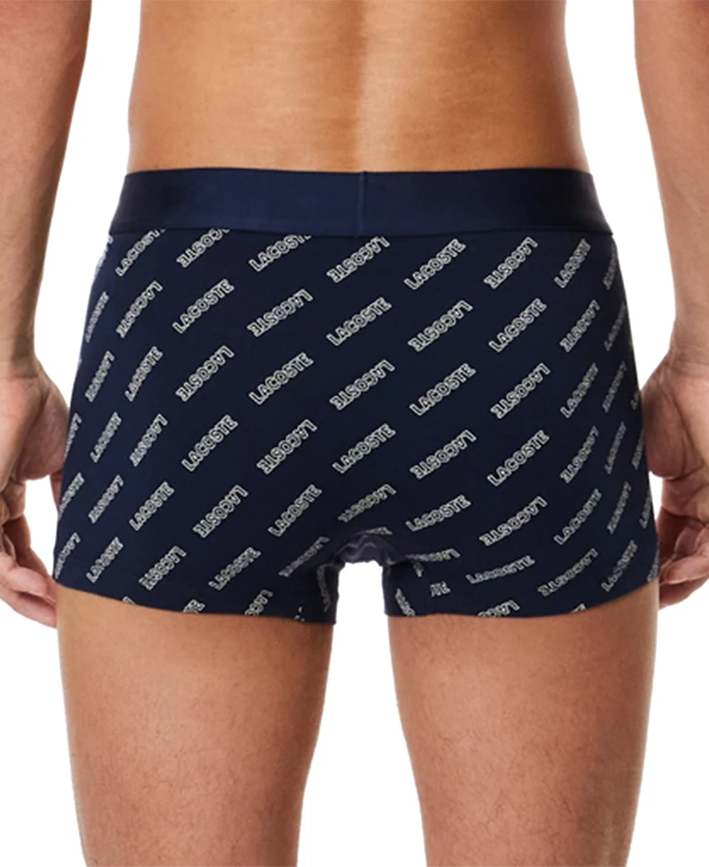 Lacoste Men's 3-Pack Regular-Fit Stretch Trunk Underwear