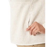 Bass Outdoor Women's Mixed-Media Mock-Neck Sweatshirt
