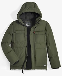 Levi's Men's Quilted Hooded Puffer Jacket