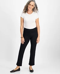 Style & Co Plus Ponte Straight-Leg Pants, Created For Macy's