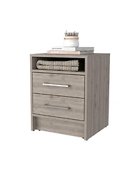 Fm Furniture Philadelphia Nightstand, Two Drawers
