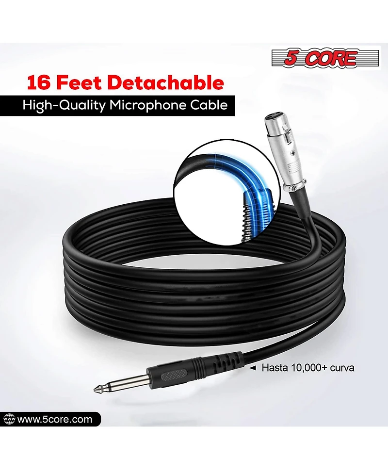 5 Core Microphone Xlr Dynamic Karaoke Singing Handheld Microfono Professional Vocal Dj Music Mic