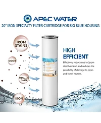 Apec Water Systems High Flow Iron Reduction Specialty Filter 4.5"x 20"