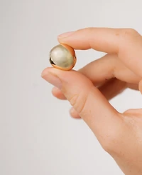 Ettika Polished Pebble Stud Earrings
