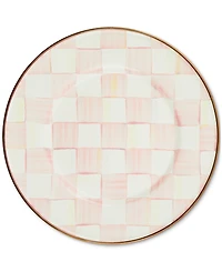 Mackenzie-Childs Rosy Check Salad/Dessert Plate