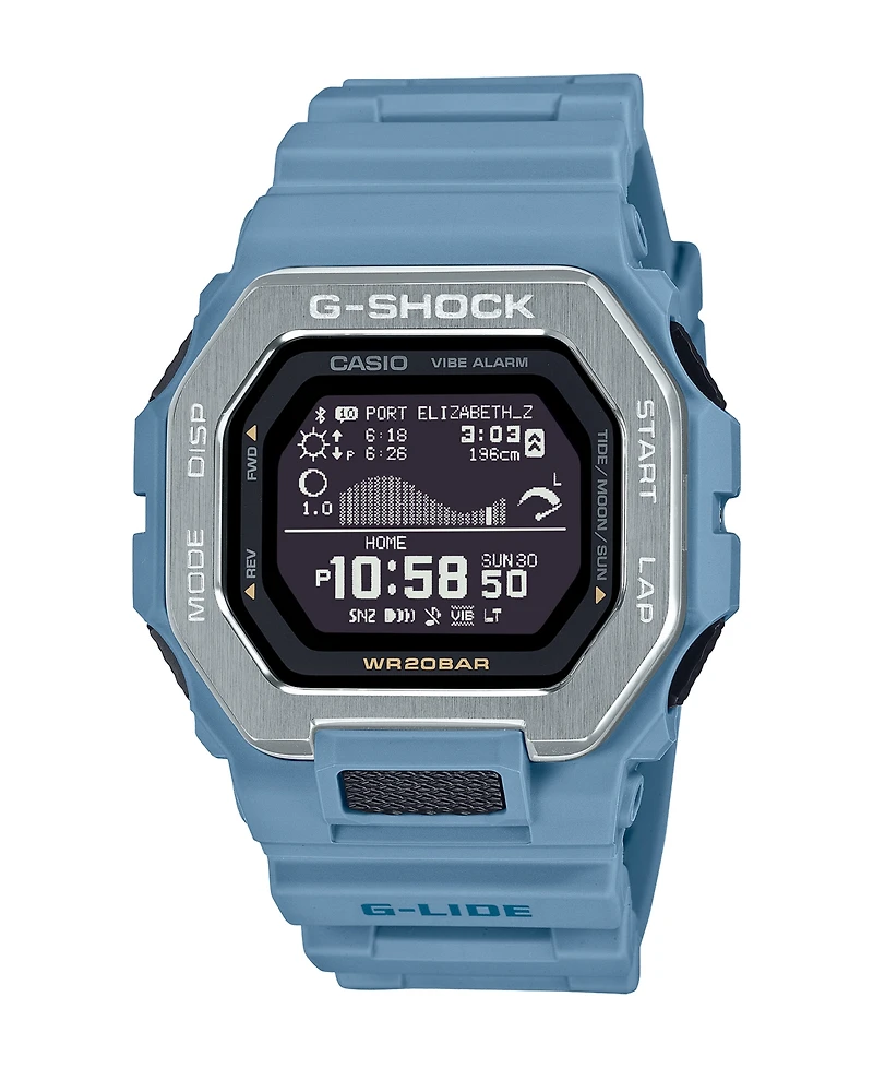 G-Shock Men's Digital Blue Resin Watch, 46mm GBX100-2A