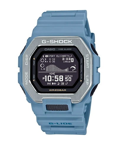 G-Shock Men's Digital Blue Resin Watch, 46mm GBX100-2A