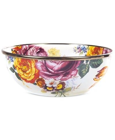 Mackenzie-Childs White Flower Market Everyday Bowl, 16-oz.