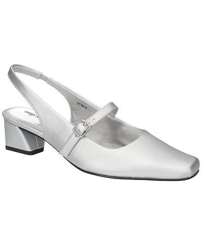 Easy Street Women's Cameo Square Toe Slingback Pumps