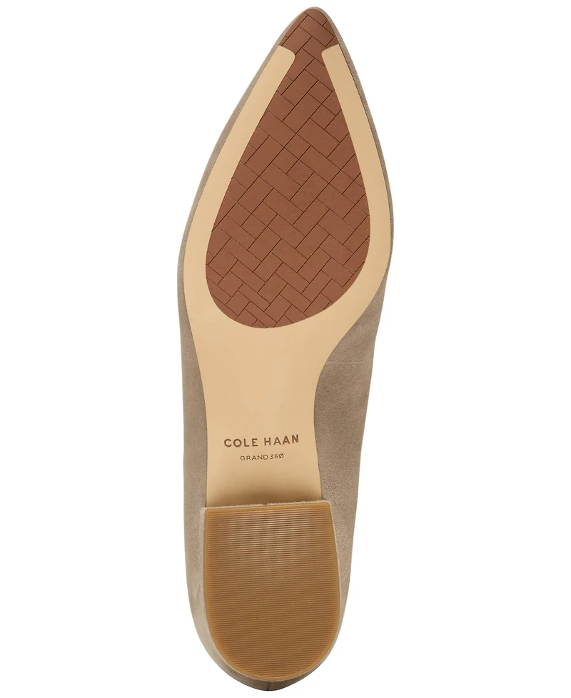 Cole Haan Women's Valantina Pointed Toe Block Heel Loafers