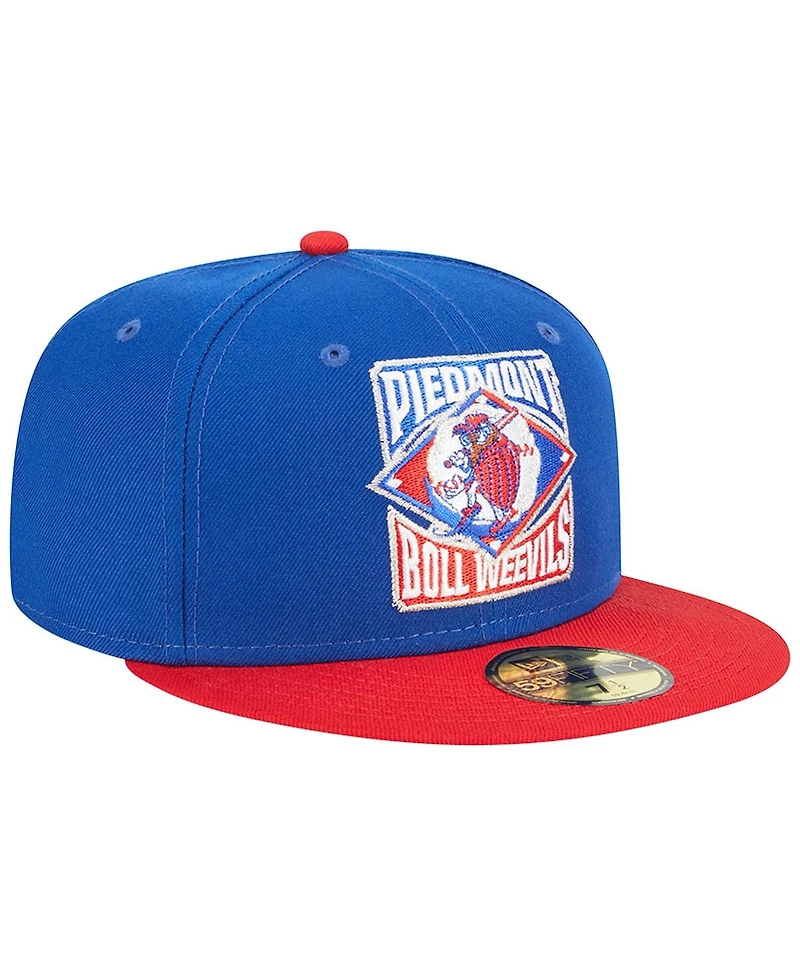 New Era Men's Royal Kannapolis Cannon Ballers Theme Nights Piedmont Boll Weevils 59FIFTY Fitted Hat