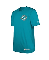 New Era Men's Aqua Miami Dolphins 2024 Nfl Training Camp T-Shirt