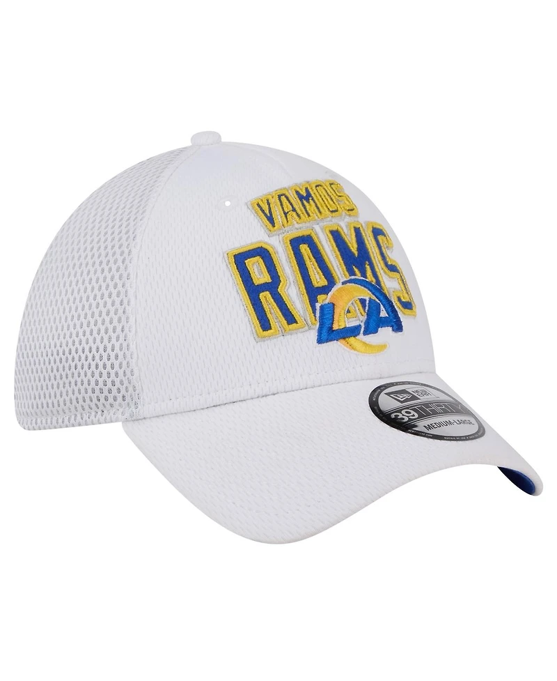 New Era Men's White Los Angeles Rams Breakers 39THIRTY Flex Hat
