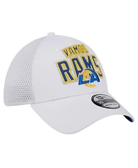 New Era Men's White Los Angeles Rams Breakers 39THIRTY Flex Hat
