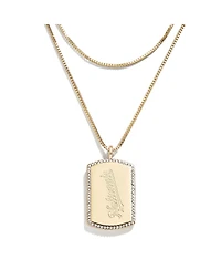 Wear by Erin Andrews x Baublebar Washington Nationals Dog Tag Necklace
