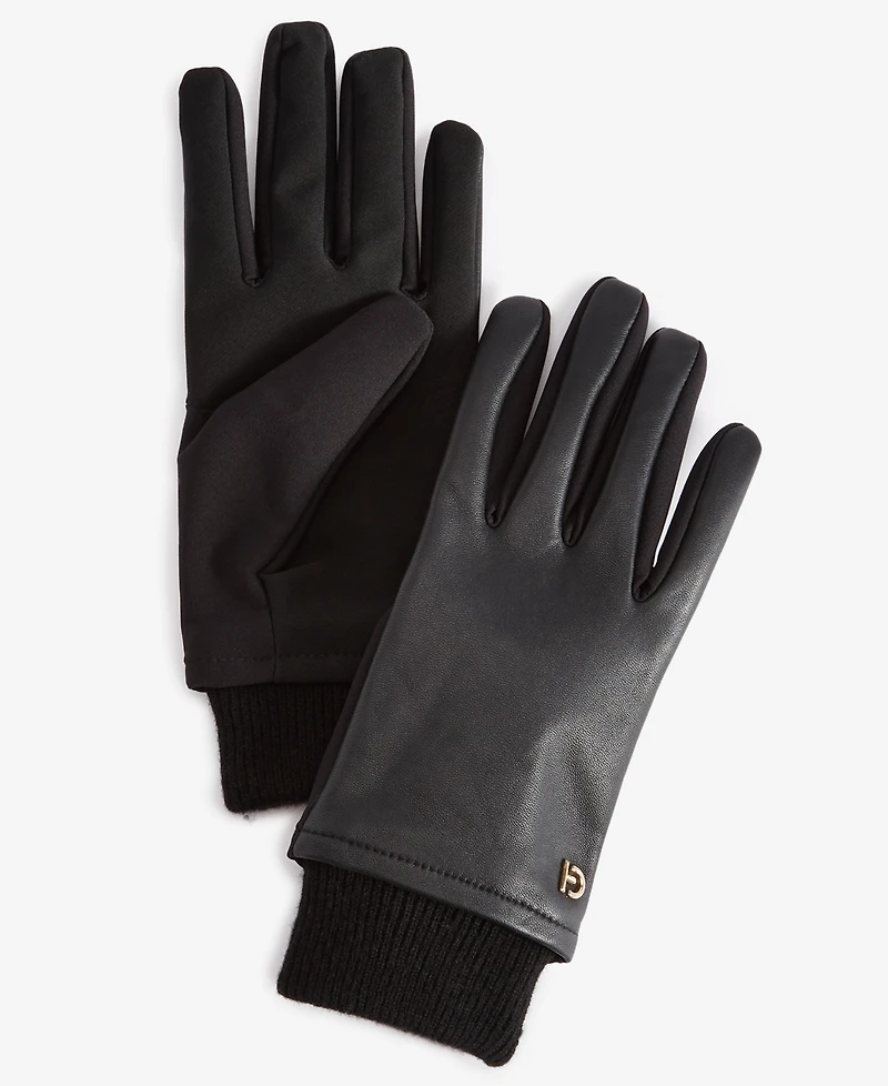 Cole Haan Women's Stretch-Palm Leather Gloves
