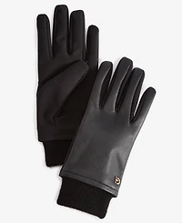 Cole Haan Women's Stretch-Palm Leather Gloves