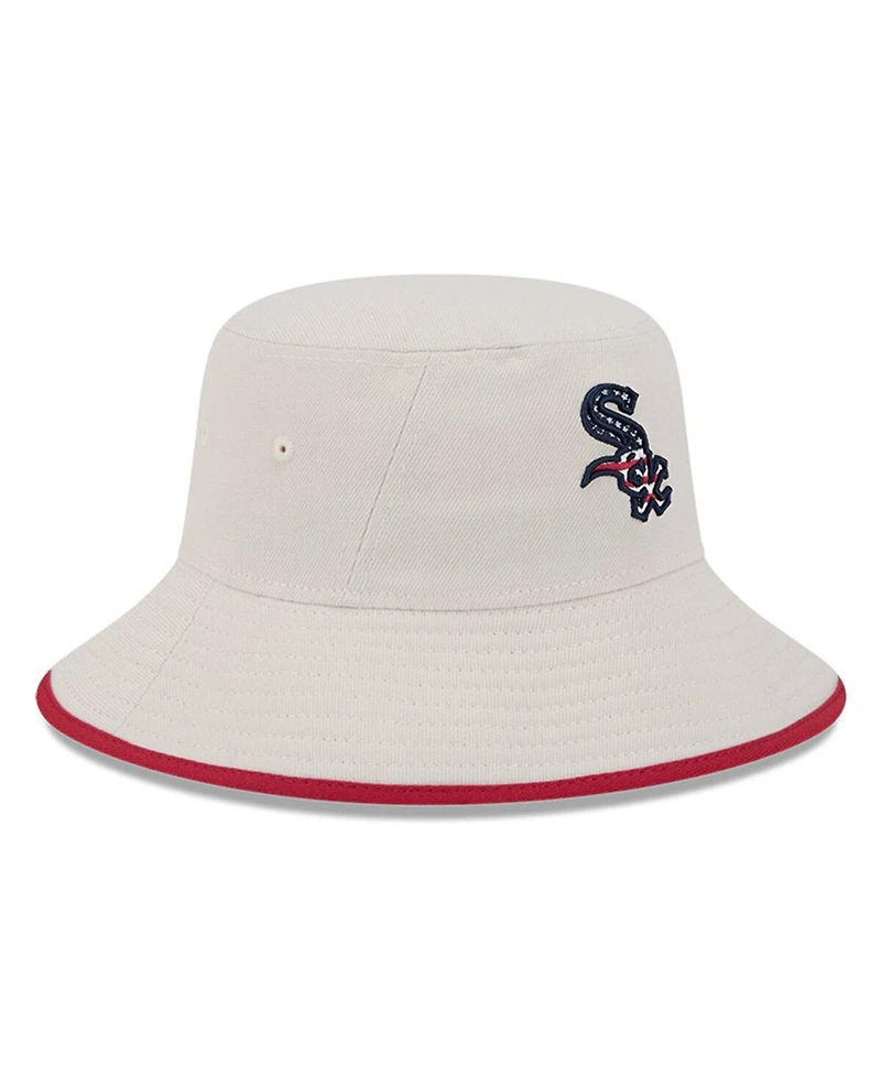 New Era Men's Khaki Chicago White Sox 2024 Fourth of July Bucket Hat