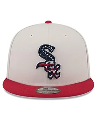 New Era Men's Red Chicago White Sox 2024 Fourth of July 9FIFTY Snapback Hat
