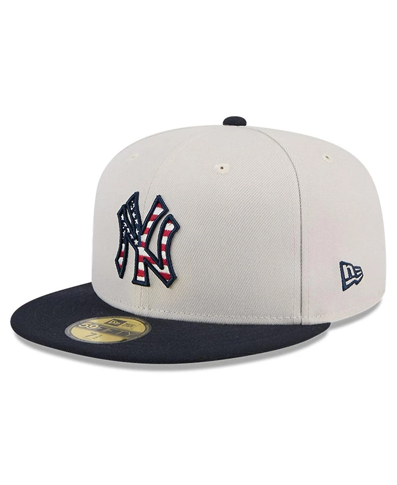 New Era Men's Black New York Yankees 2024 Fourth of July 59FIFTY Fitted Hat