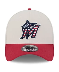 New Era Men's Red Miami Marlins 2024 Fourth of July 39THIRTY Flex Hat