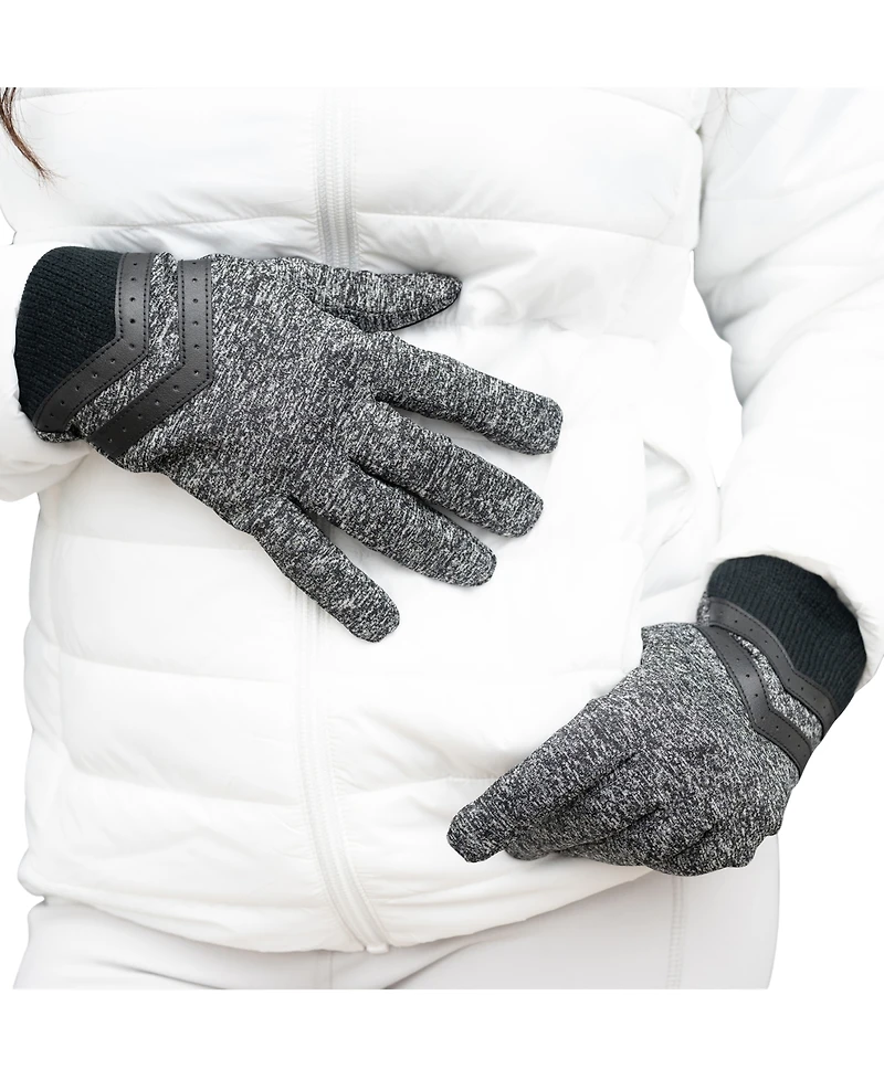 Isotoner Signature Women's Rib-Knit Fleece-Lined Gloves