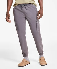 Sun + Stone Men's Garment-Dyed Cargo Jogger Pants