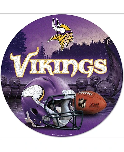WinCraft Minnesota Vikings Round 500-Piece Puzzle