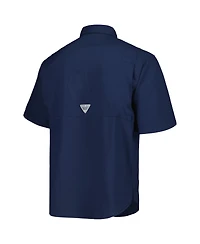 Columbia Men's Navy Tampa Bay Rays Tamiami Omni-Shade Button-Down Shirt