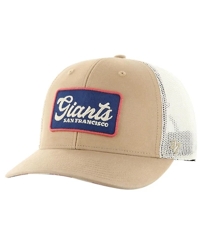 '47 Brand Men's Khaki San Francisco Giants Glory Daze Trucker Adjustable Hat