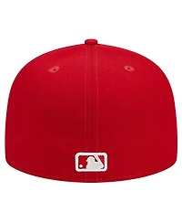 New Era Men's Red Philadelphia Phillies Logo 59FIFTY Fitted Hat