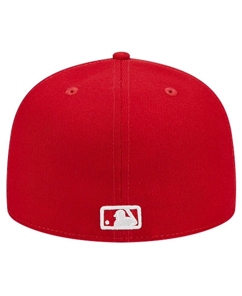 New Era Men's Red Chicago White Sox Logo 59FIFTY Fitted Hat