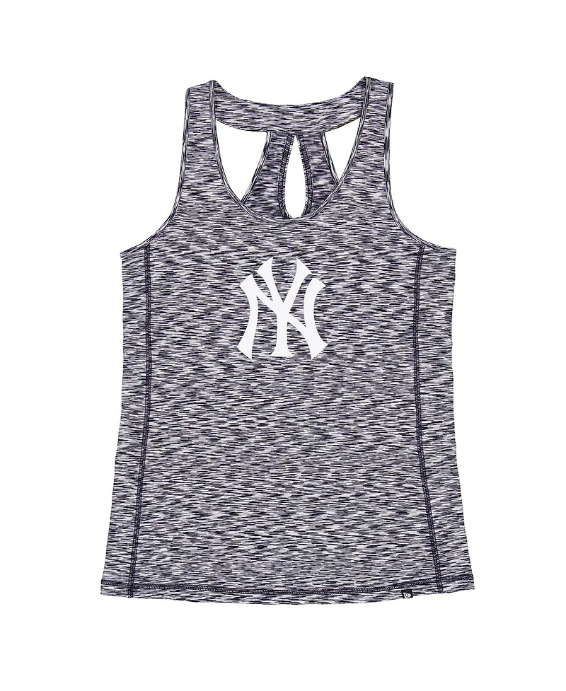 New Era Women's Navy York Yankees Space Dye Keyhole Back Tank Top