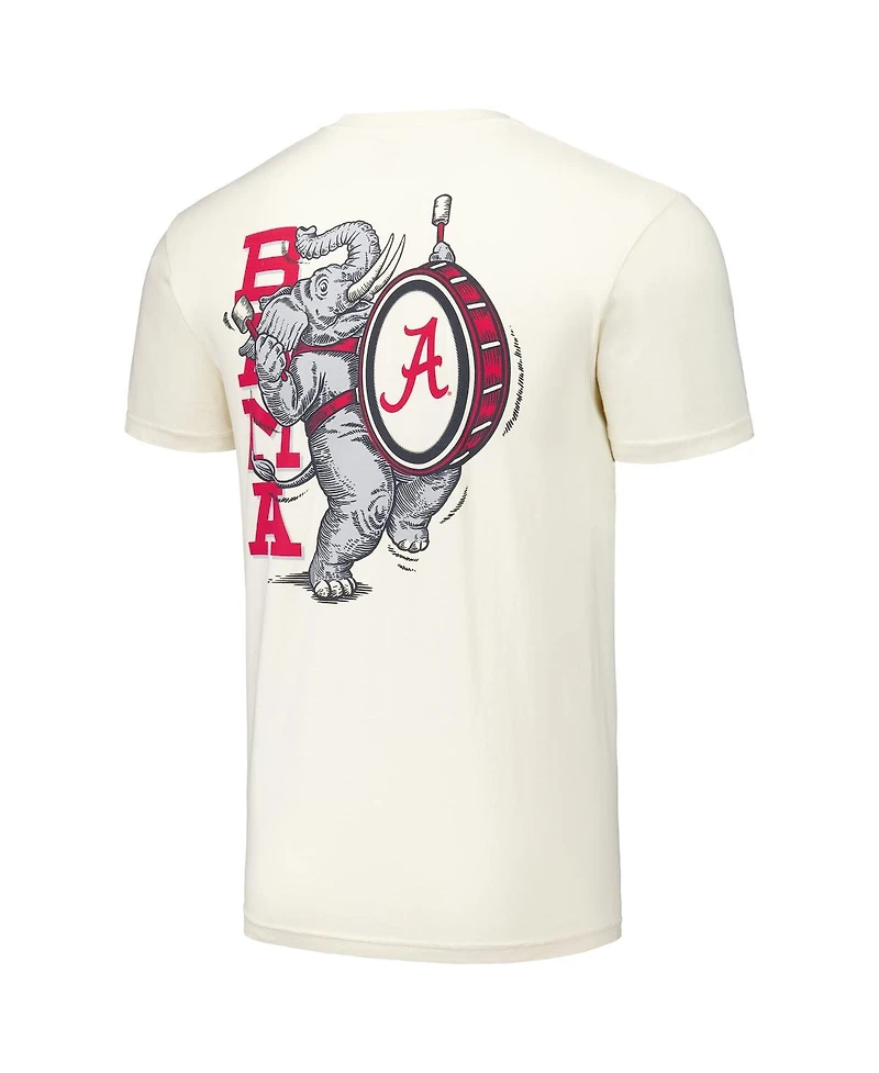 Image One Men's and Women's Cream Alabama Crimson Tide Hyper Local Vintage-like Bama Band T-Shirt