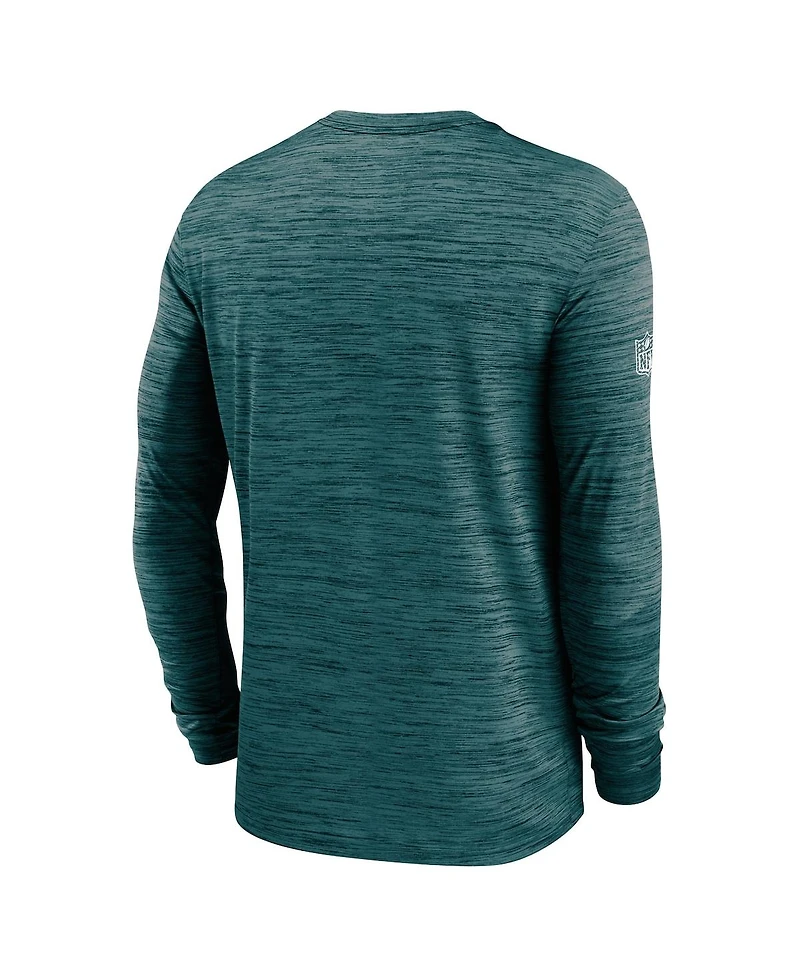 Nike Men's Midnight Green Philadelphia Eagles 2024 Sideline Velocity Performance Long Sleeve T-Shirt