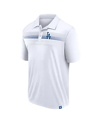 Fanatics Men's White Los Angeles Dodgers Big Tall Victory For Us Interlock Polo Shirt