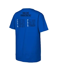 Fanatics Big Boys and Girls Royal Dallas Mavericks 2024 Nba Finals Roster T-Shirt