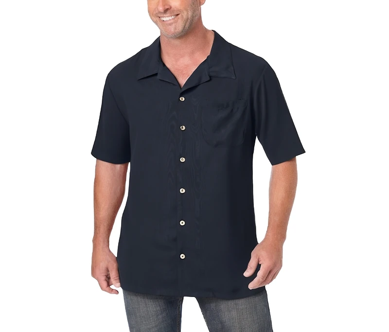 KingSize Big & Tall Ks Island Solid Camp Shirt