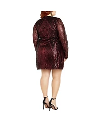 City Chic Plus Micah Sequin Dress