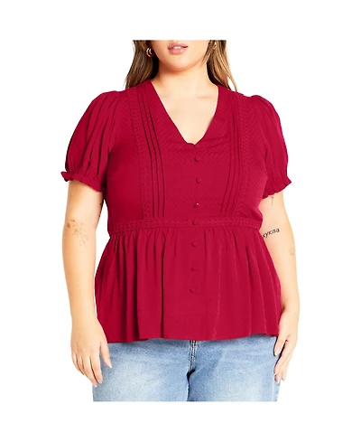 City Chic Plus Laila Top