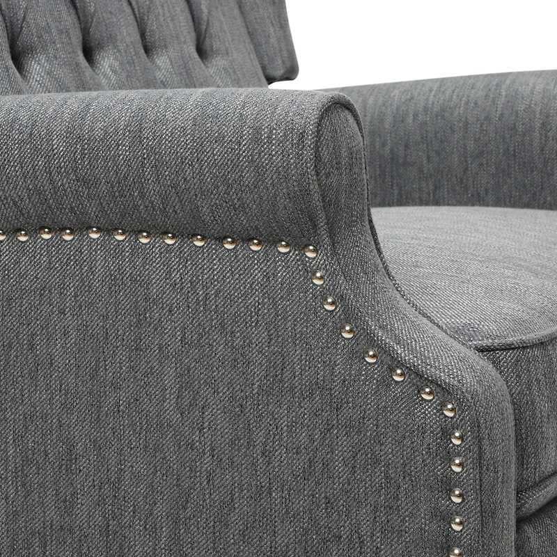 Streamdale Diamond Stitch Wingback Manual Recliner Comfort and Style United